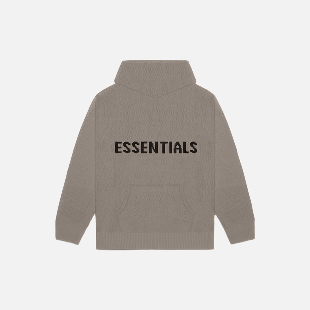 Fear of God | Essentials Knit Hoodie | Taupe | Medium